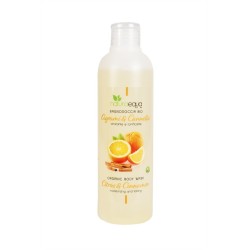 Gel douche Végétalien d'Agrumes et de Cannelle Naturaequa Salle de bains et douche   Disponible sur Yumibio.com