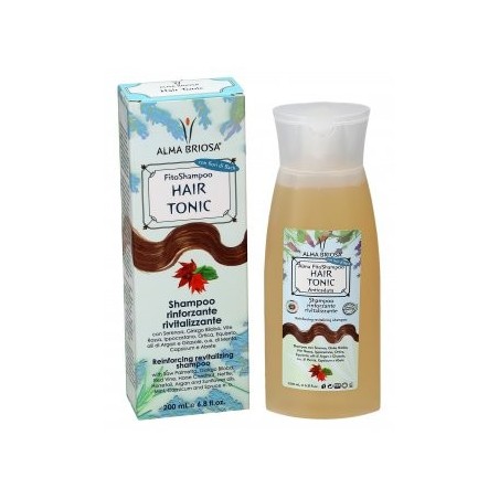 Fitoshampoo Cheveux Tonique Bio et Vegan pour les cheveux fragilisés Alma Briosa Shampooing   Disponible sur Yumibio.com