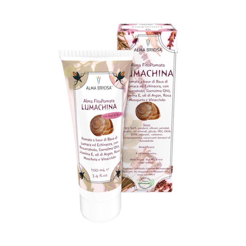 Fitopomata Escargot Bio pour les imperfections de la peau Alma Briosa La Cellulite et les vergetures   Disponible sur Yumibio...