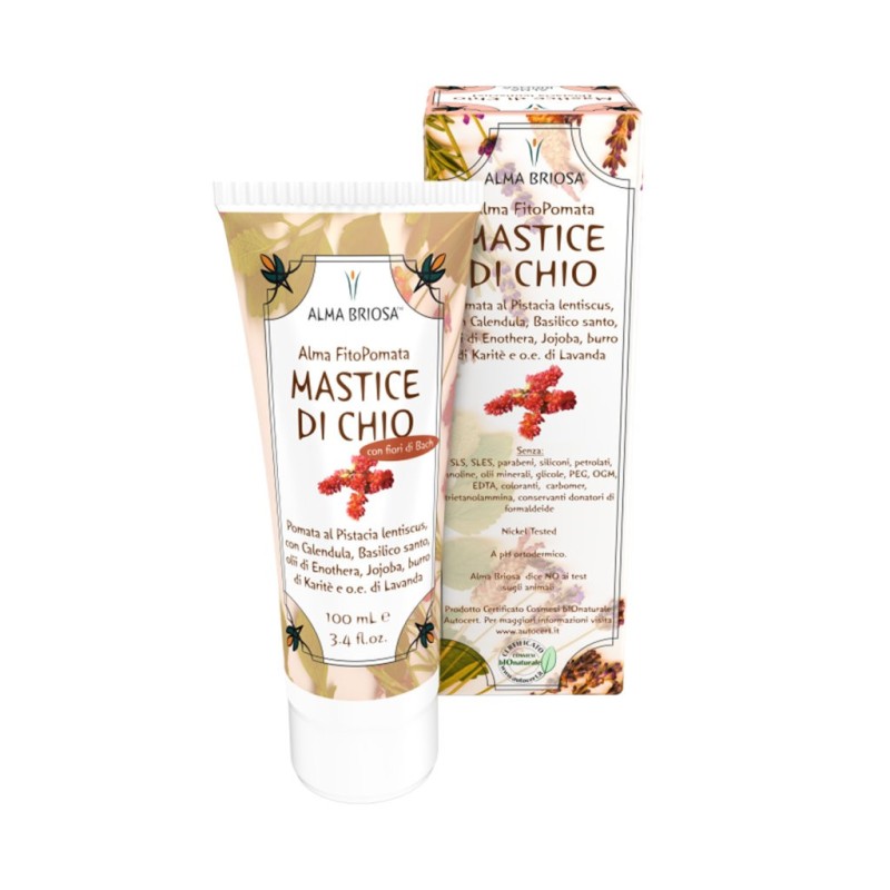 Alma Briosa  Fitopomata Mastice Chio Bio e Vegan Idratante e Lenitiva  Unguenti e Pomate