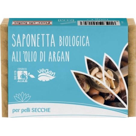 Fior di Loto  Saponetta all'Olio di Argan per Pelli Secche  Saponi