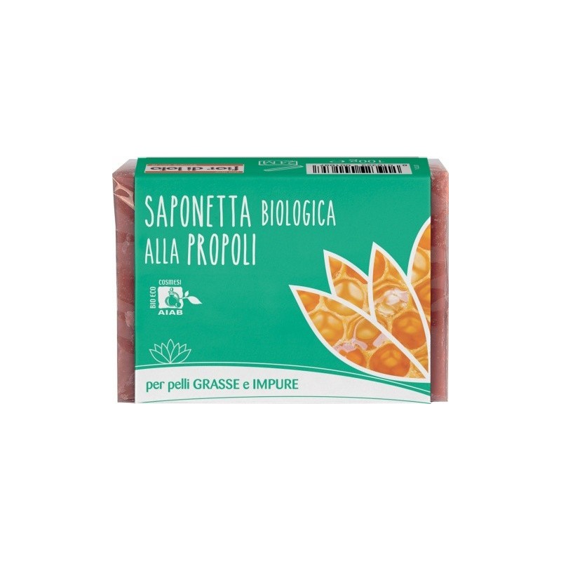 Soap with Propolis for Oily and Impure Skin Fior di Loto Soaps  Available on Yumibio.com