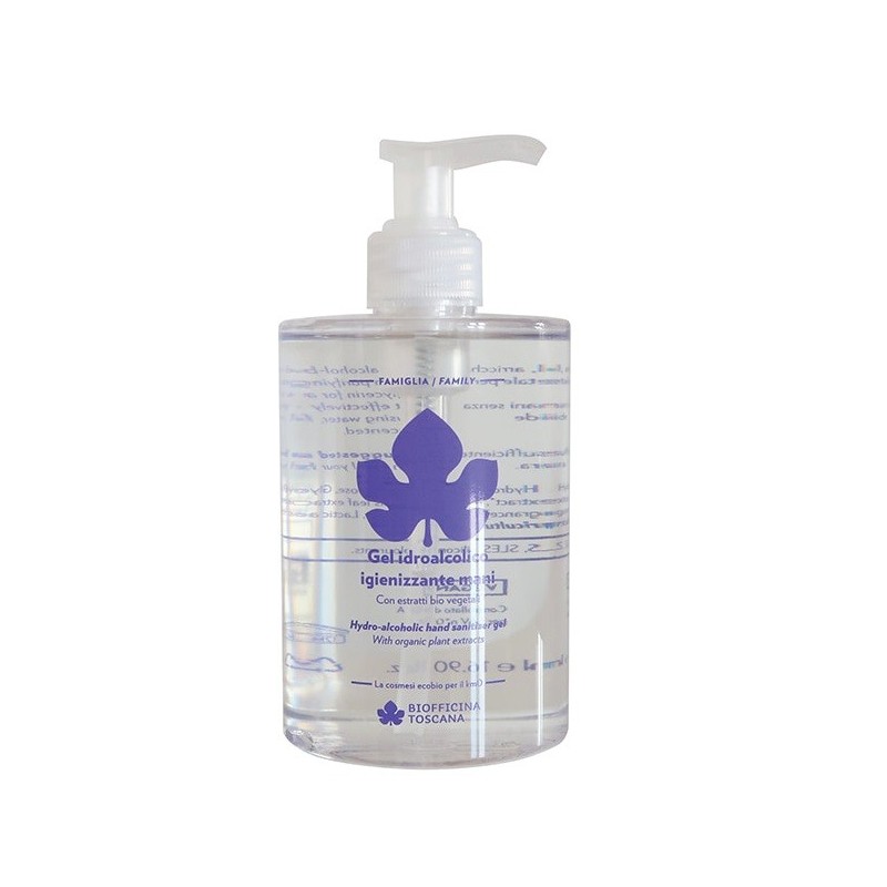 Gel hydroalcoolique désinfectant pour les mains 500 ml Biofficina Toscana La Désinfection Des Mains   Disponible sur Yumibio.com