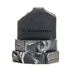 Almara Soap  Sapone Artigianale al Carbone Attivo - Black as my Soul  Saponi