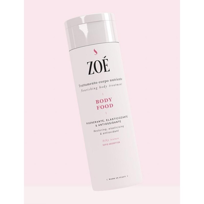 Body Food - Body Cream Moisturizing and Smoothing action Zoe Cosmetics Organic Body Creams  Available on Yumibio.com