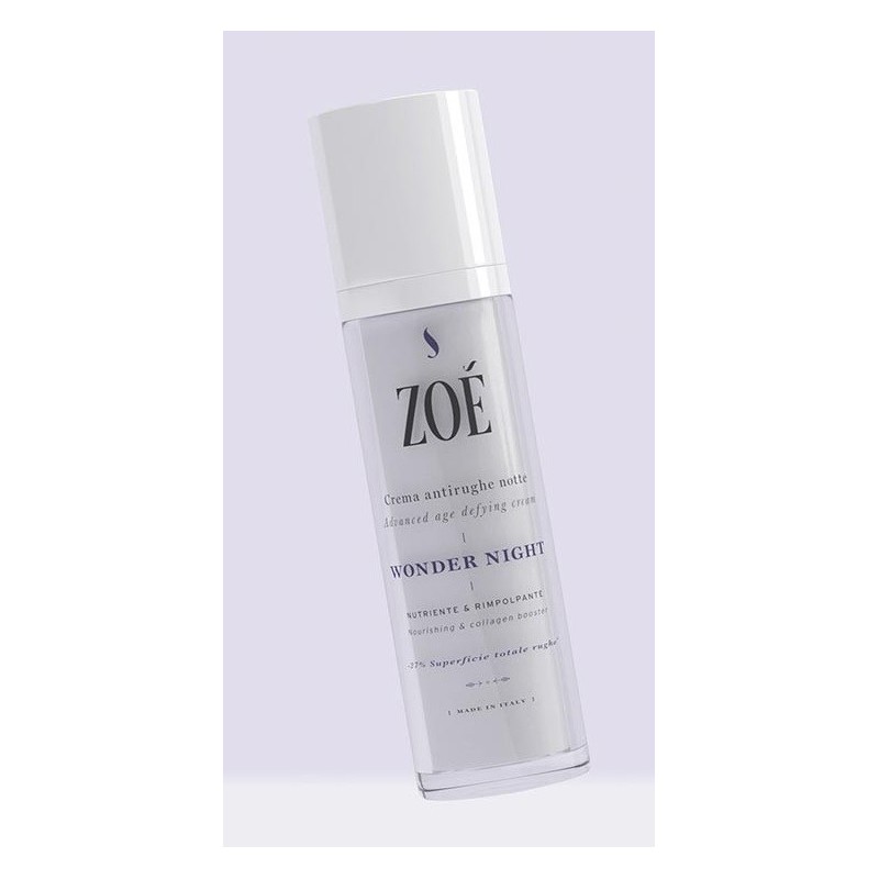 Merveille de Nuit - Crème de Nuit Visage anti-âge, Repulpant Zoe Cosmetics Hydratant   Disponible sur Yumibio.com