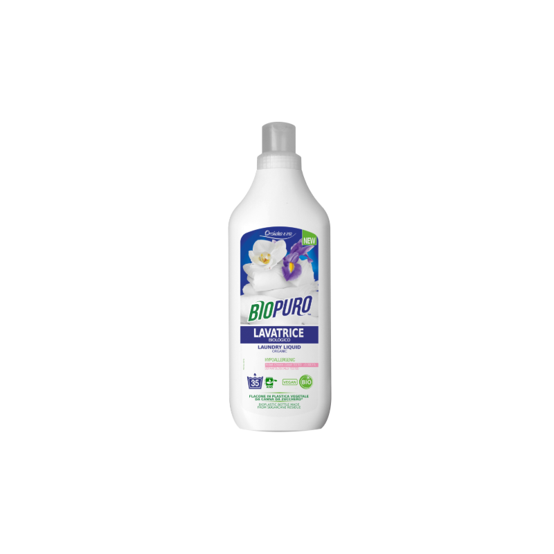 Détergent Liquide De Lave-Linge Orchidée Blanche Biopuro Blanchisserie   Disponible sur Yumibio.com