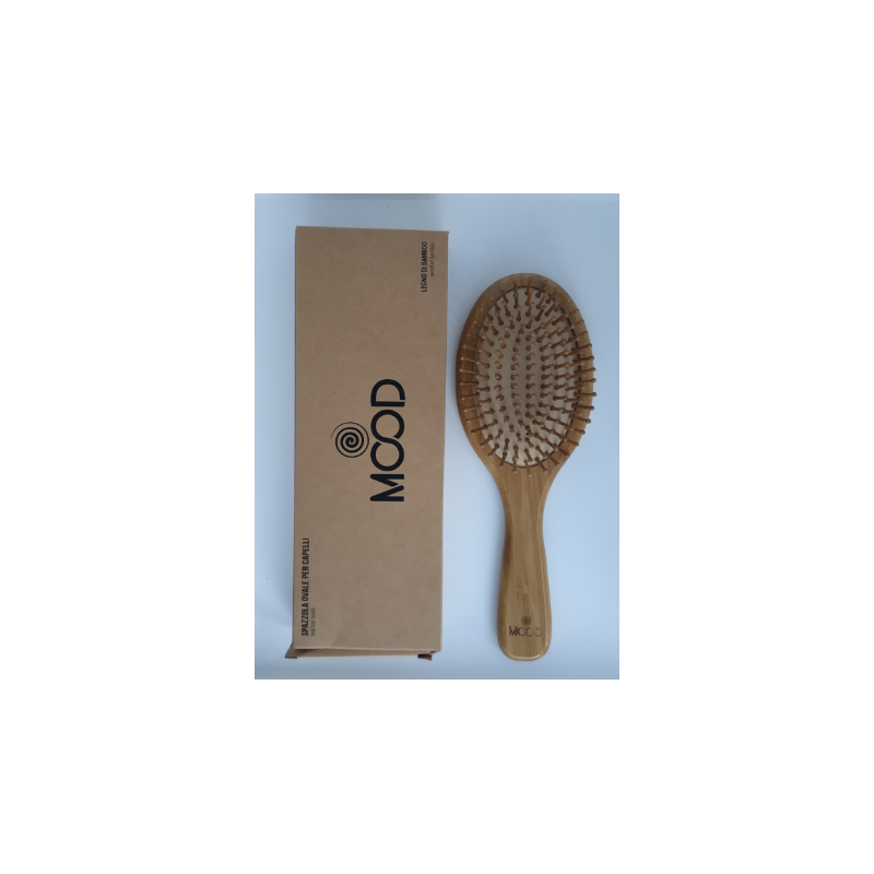 Brosse Ovale En Bois De Bambou Mood Brosses et peignes   Disponible sur Yumibio.com