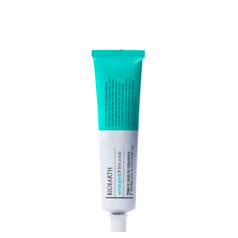 Scrub the Feet with Thyme Bioearth Scrubs  Available on Yumibio.com