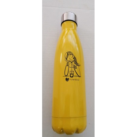 Bouteille, Thermique En Acier Inoxydable - Jaune Yumibio Gadget La vaisselle et les Couverts   Disponible sur Yumibio.com