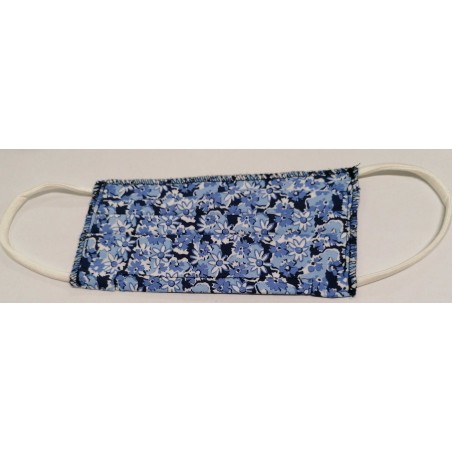 Boccadamo  Mascherina Blu Fiori  Spugne e Accessori Viso