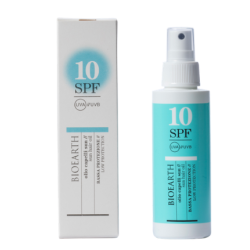Huile solaire SPF 10 pour les Cheveux Bioearth Crème solaire pour les cheveux   Disponible sur Yumibio.com