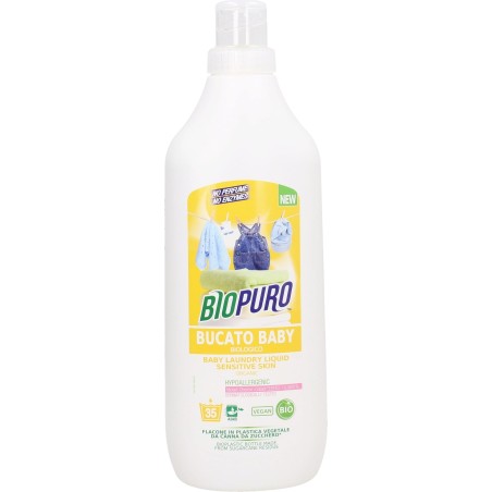 Laver Bébé Sans Parfum Biopuro Blanchisserie   Disponible sur Yumibio.com