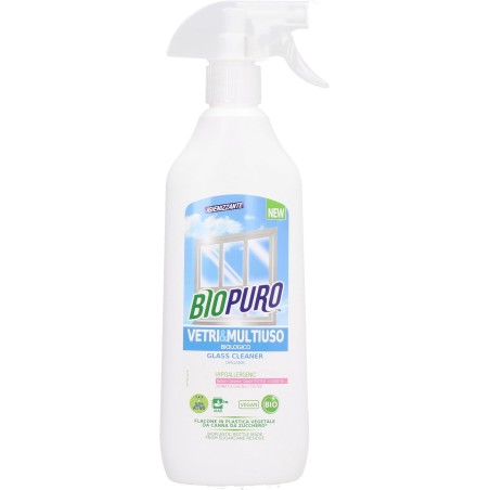 Biopuro  Spray Vetri Multiuso  Vetri e Multiuso