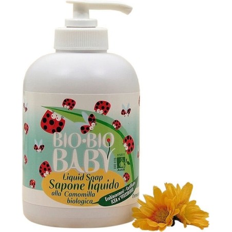 Liquid soap with Chamomile for Daily Use Pilogen Soaps  Available on Yumibio.com