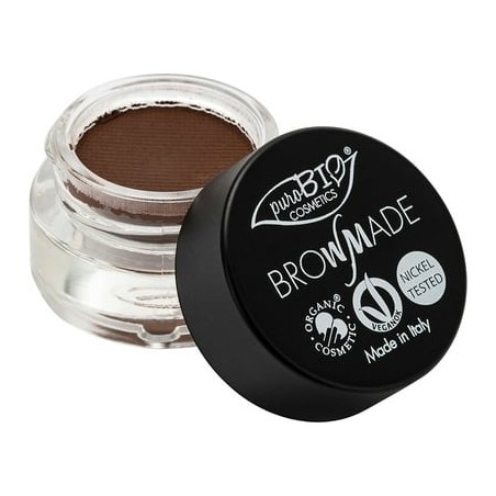 La pâte pour les Sourcils BrowMade - 02 Brun Chaud Purobio Les crayons à sourcils   Disponible sur Yumibio.com