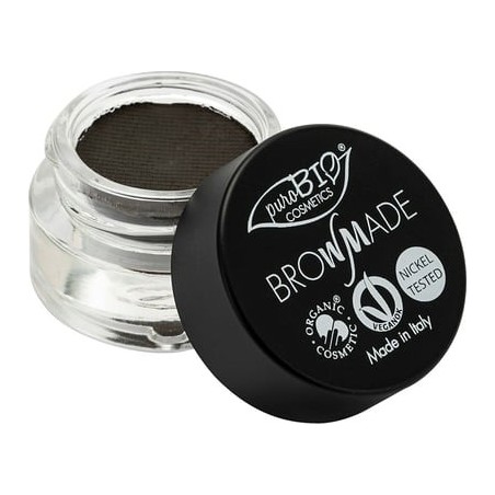 La pâte pour les Sourcils BrowMade - 04 Charbon Purobio Les crayons à sourcils   Disponible sur Yumibio.com