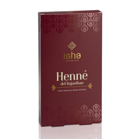 Isha  Hennè del Rajasthan 100% Puro Rosso Intenso  Henné e Tinte Vegetali