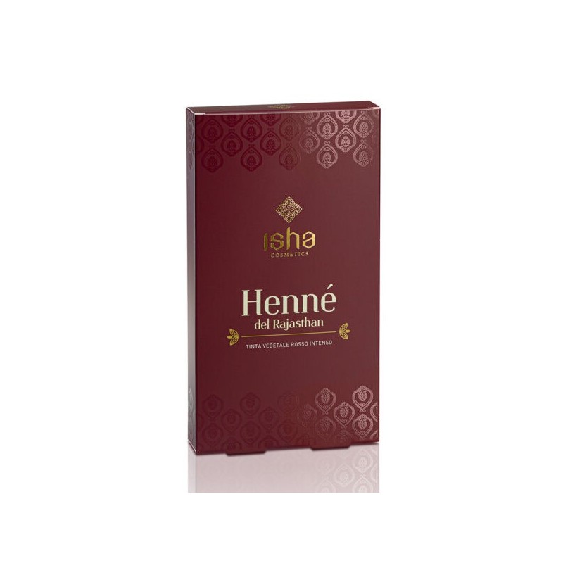 Isha  Hennè del Rajasthan 100% Puro Rosso Intenso  Henné e Tinte Vegetali