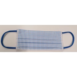 Mascherina Bianco Pois Blu Boccadamo Les éponges et les Accessoires   Disponible sur Yumibio.com