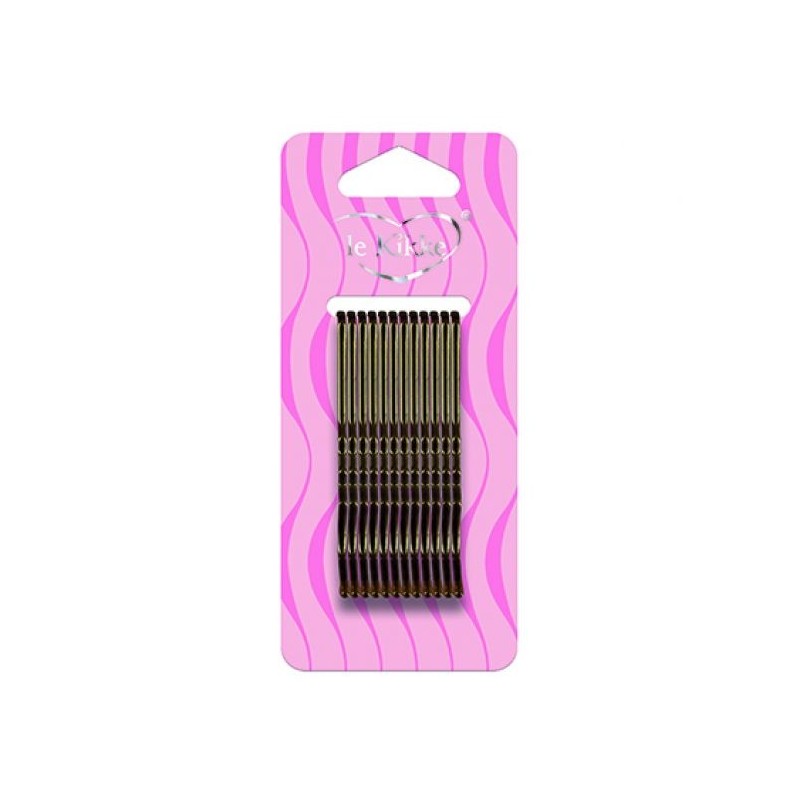Le Kikke - Accessori  Forcine 12 pz - Marroni  Spazzole e Phon