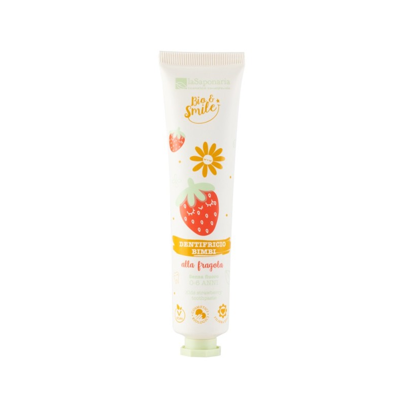 Le Dentifrice À La Fraise - Enfants La Saponaria L'Hygiène Buccale   Disponible sur Yumibio.com