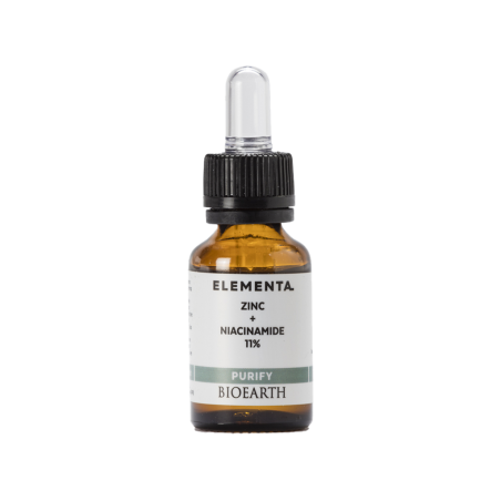 Zinc + Niacinamide 11% Bioearth Ingrédients Cosmétiques   Disponible sur Yumibio.com