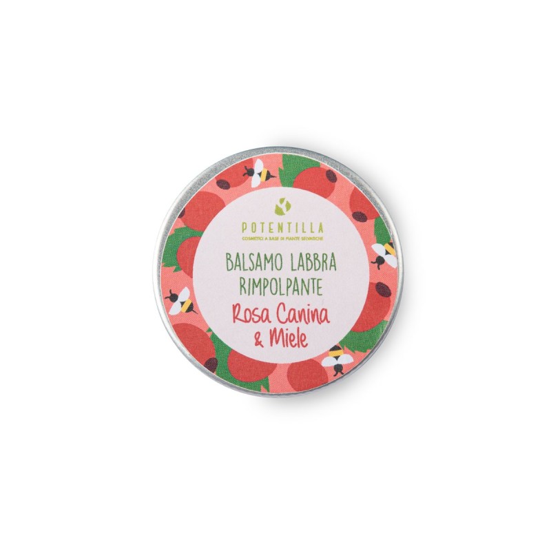 Potentilla  Balsamo Labbra Rimpolpante - Rosa Canina e Miele  Cura delle Labbra