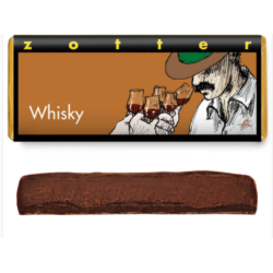 Dark Chocolate Snack with Whiskey Cream Zotter Cioccolato  Available on Yumibio.com