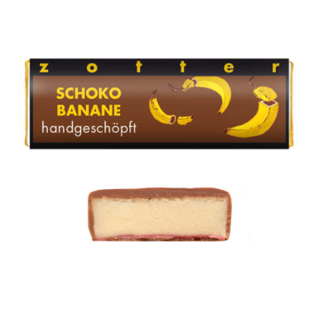 Zotter  Cioccolato al Latte con Crema alla Banana  Cioccolato