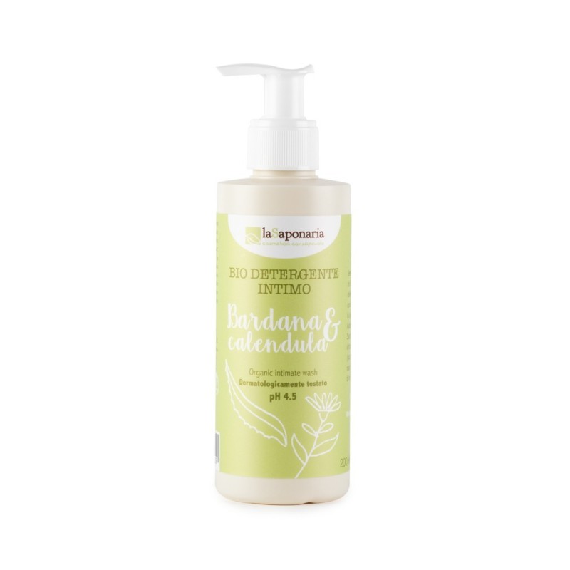 La Saponaria  Detergente Intimo Vegan Bardana e Calendula  Detergenti