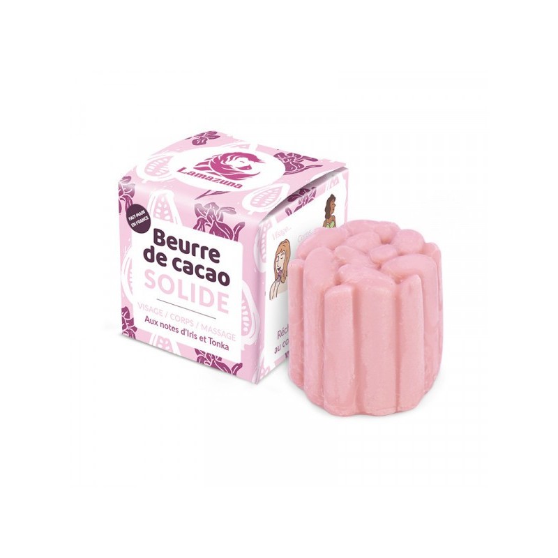 Le beurre de cacao solide Végétalien Lamazuna Les huiles et Beurres   Disponible sur Yumibio.com