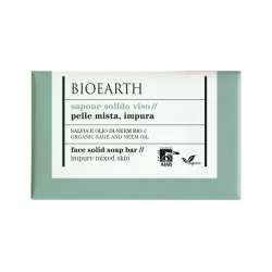 Solid face soap-Sage and Neem oil Bioearth Detergents  Available on Yumibio.com