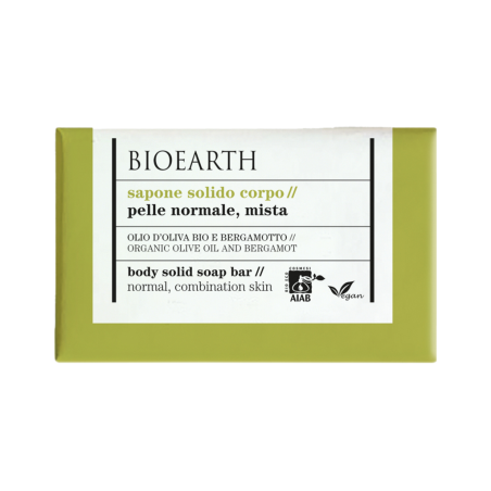 Bioearth  Sapone Solido Corpo - Olio di Oliva e Bergamotto  Saponi