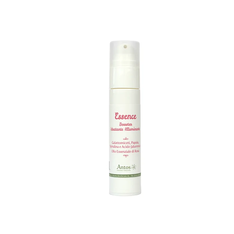 Essence-booster hydratant et éclaircissant aux Galactomycètes Antos Cosmetici Les sérums   Disponible sur Yumibio.com