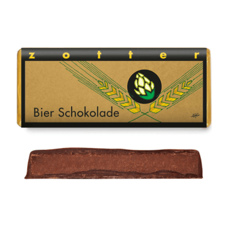 Snack di Cioccolato alla Birra Zotter Cioccolato   Disponible sur Yumibio.com