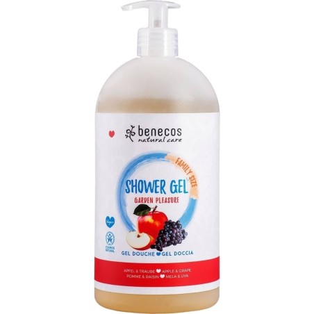 Gel Douche Pomme et Raisin - Jardin Plaisir Benecos Salle de bains et douche   Disponible sur Yumibio.com