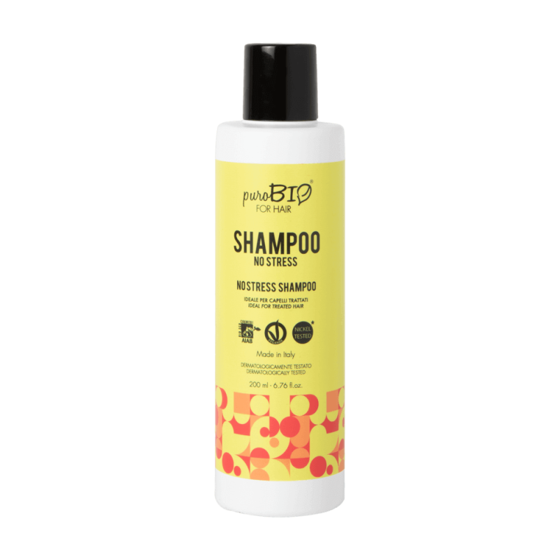 Purobio  Shampoo No Stress  Shampoo Capelli Secchi e Trattati