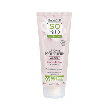 Lait corporel protecteur à l'huile d'amande SO’BiO étic Des Lotions et des Crèmes   Disponible sur Yumibio.com