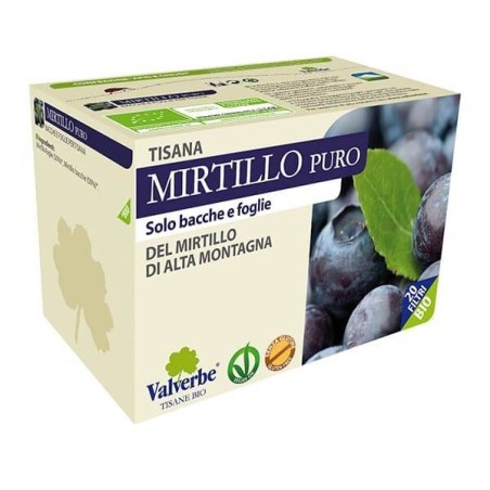 Tisane Pure Myrtille Valverbe Thé et Tisanes   Disponible sur Yumibio.com