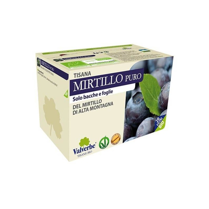 Valverbe  Tisana Mirtillo Puro  Tè e Tisane