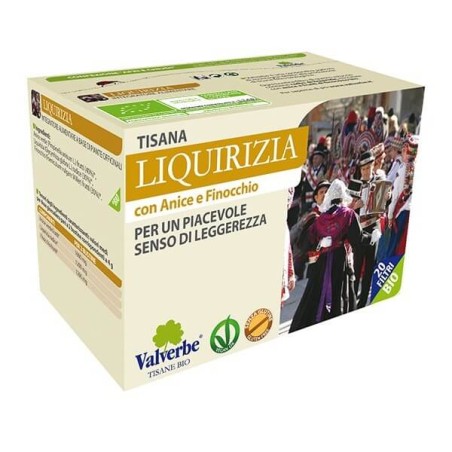 Licorice Herbal Tea Valverbe Tea and herbal Teas  Available on Yumibio.com