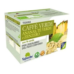 Herbal tea green coffee, pineapple, green tea and Ginger Valverbe Tea and herbal Teas  Available on Yumibio.com