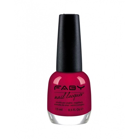 Carmine Red Enamel-Red At Night... Faby Nails Enamels  Available on Yumibio.com