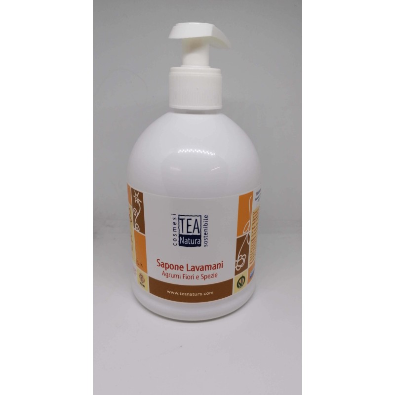 Distributeur de savon Agrumes Tea Natura Les mains et les Ongles   Disponible sur Yumibio.com