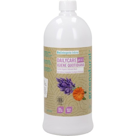 Intimate cleanser with Calendula and Cranberry 1 LT Greenatural Detergents  Available on Yumibio.com