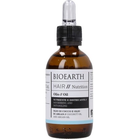 L'huile, Nourrissant et Démêlant - Cheveux 2.0 Bioearth Les Lotions et les Huiles   Disponible sur Yumibio.com