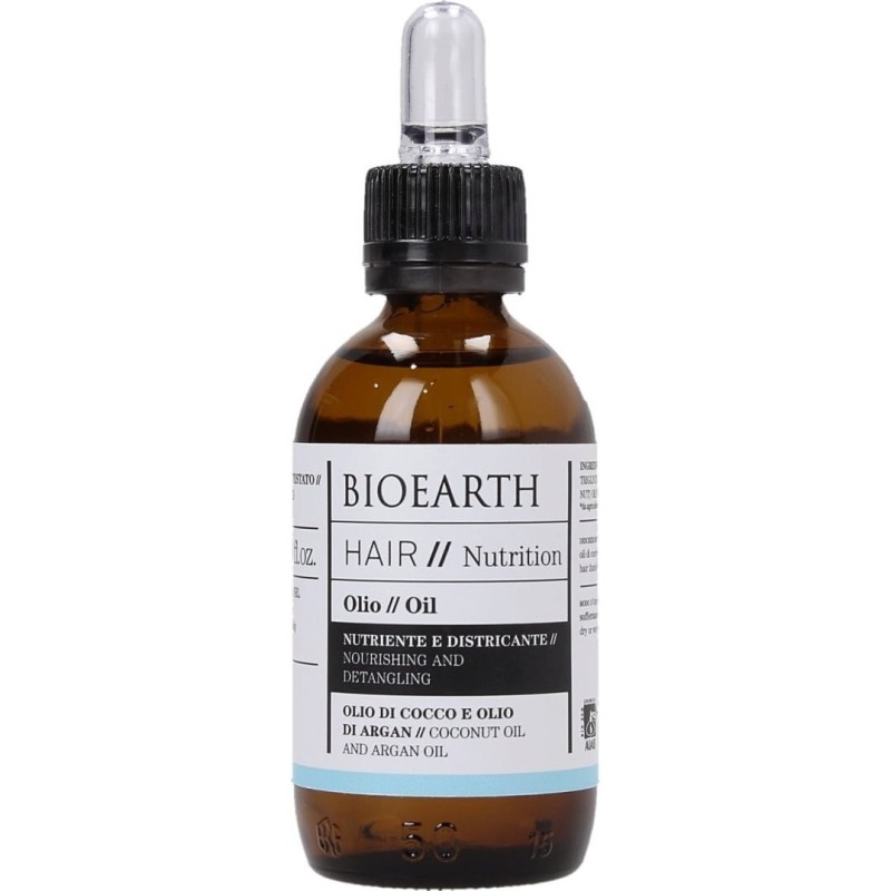 L'huile, Nourrissant et Démêlant - Cheveux 2.0 Bioearth Les Lotions et les Huiles   Disponible sur Yumibio.com