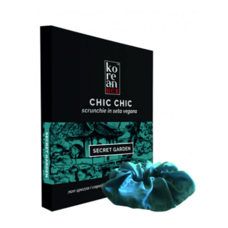 Chouchou en soie Vegan-Jardin Secret Gentleaf Brosses et Peignes   Disponible sur Yumibio.com