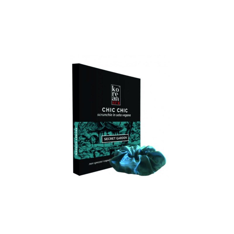 Vegan silk Scrunchie-Secret Garden Gentleaf Brushes and Combs  Available on Yumibio.com